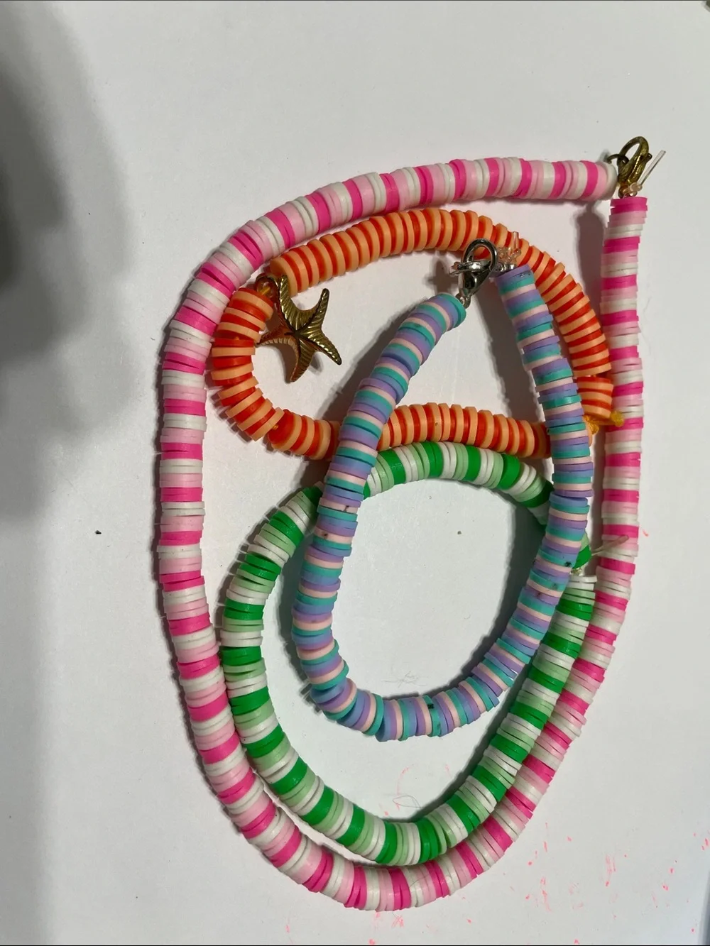 Children’s Multicolor Beaded Necklace and Bracelet Set